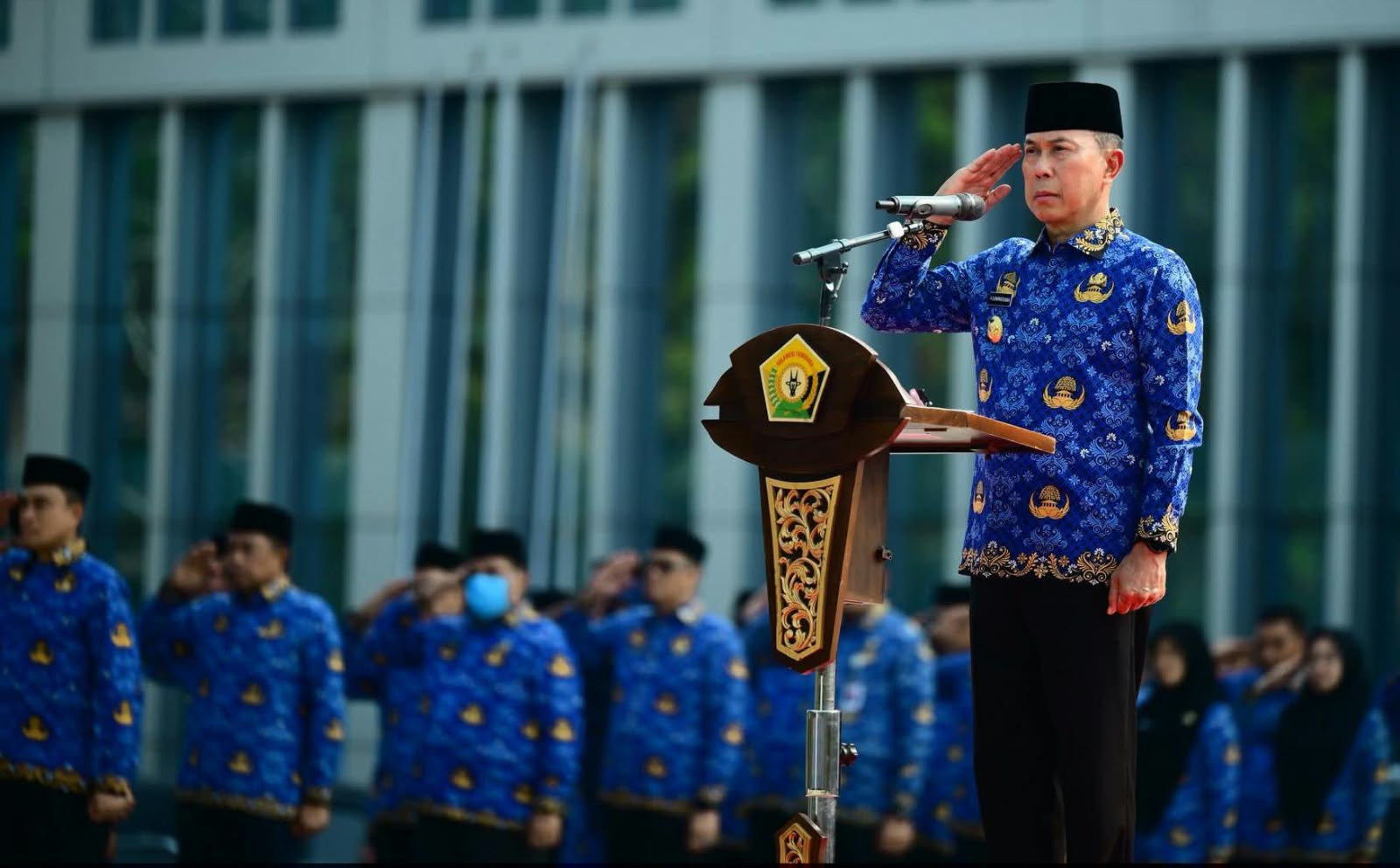 Gubernur Sultra Soroti Serapan Anggaran OPD Baru 62,31 Persen di Apel Hari Kesadaran Nasional