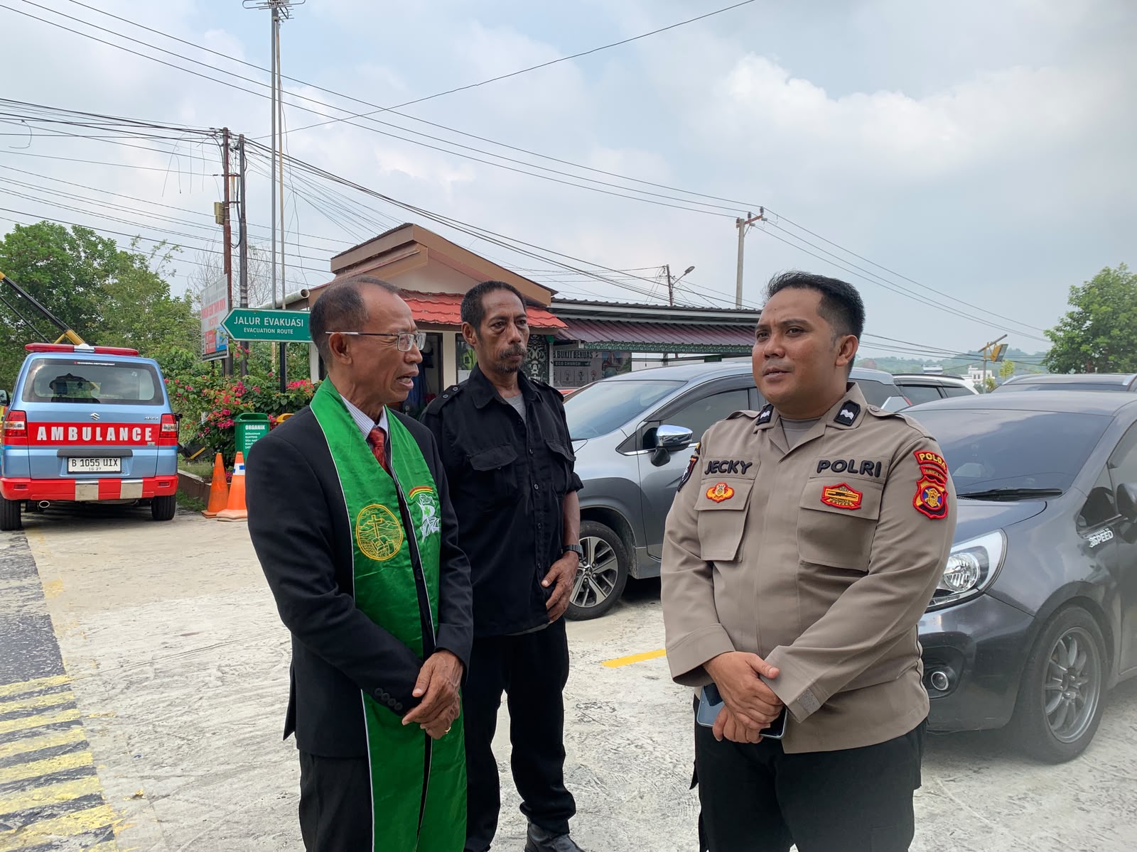 SPKT Polda Kaltim Sambangi GPIB Bukit Benuas Balikpapan, Sosialisasikan Call Center 110 ke Warga Sepinggan