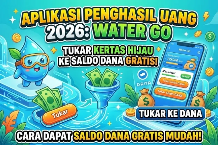 Aplikasi Water Go Klaim Bisa Tukar Kertas Hijau Jadi Saldo Dana