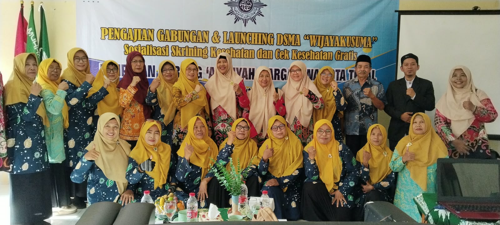 PCA Margadana Tegal Luncurkan Desa Sehat Mandiri Aisyiyah, 75 Jamaah Ikut Pemeriksaan Kesehatan