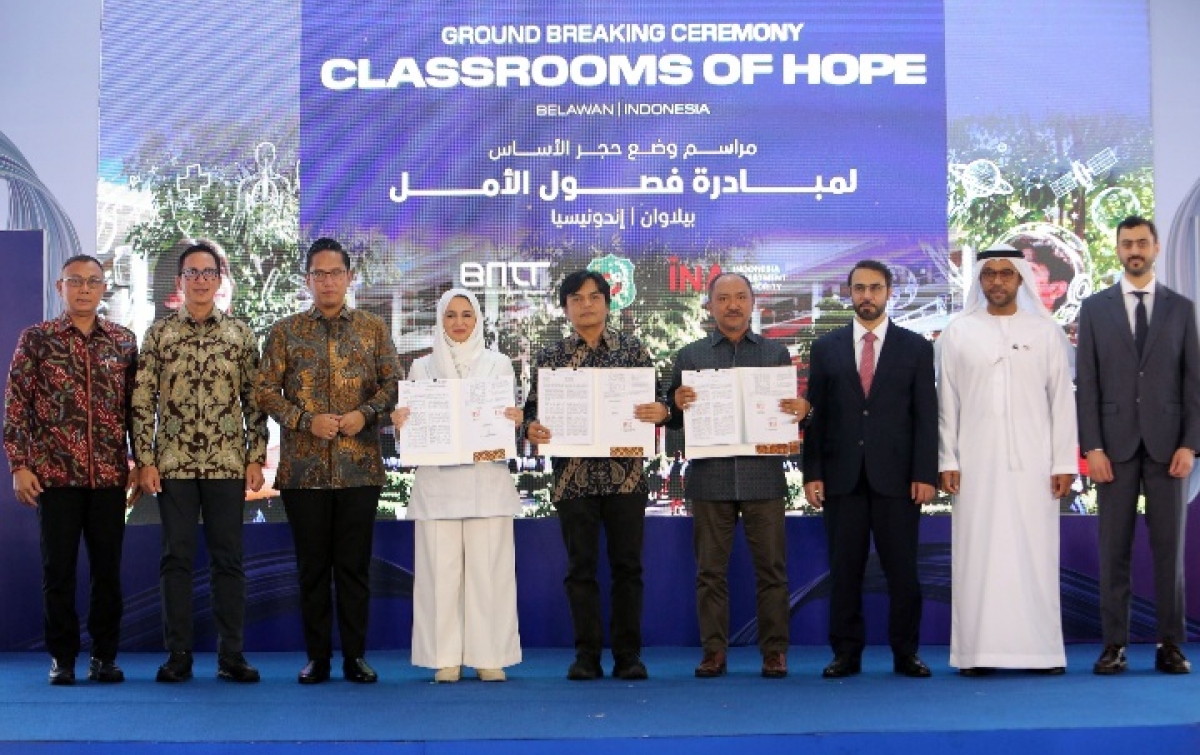 Pelindo dan DP World Groundbreaking SMP di Belawan, Beri Akses Pendidikan Anak Pelabuhan