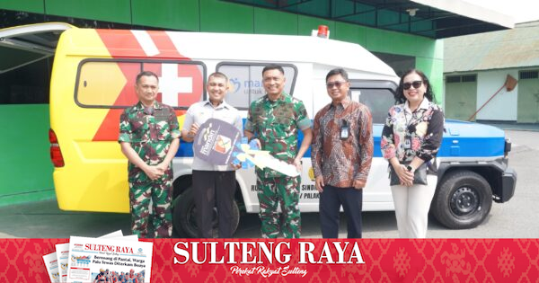 Pangdam XXIII/Palaka Wira Terima Satu Unit Ambulans dari Bank Mandiri di Palu