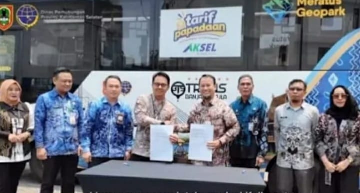 Dishub Kalsel dan Bank Kalsel Luncurkan Tarif Papadaan, Dorong Warga Banua Beralih ke Angkutan Umum