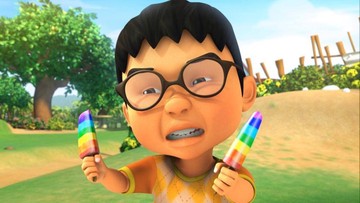 Ehsan Upin Ipin Sindir Kabut Asap Indonesia yang Selimuti Malaysia
