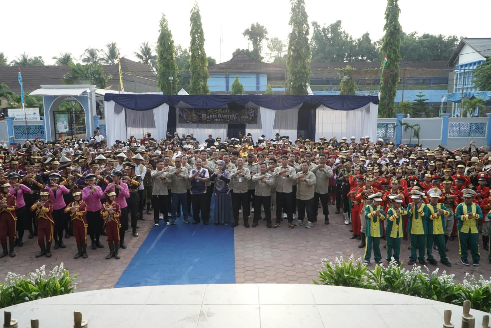 80 Tim Terbaik dari 8 Kabupaten/Kota di Banten Adu Formasi di Festival Baris Banten 2026 Cilegon