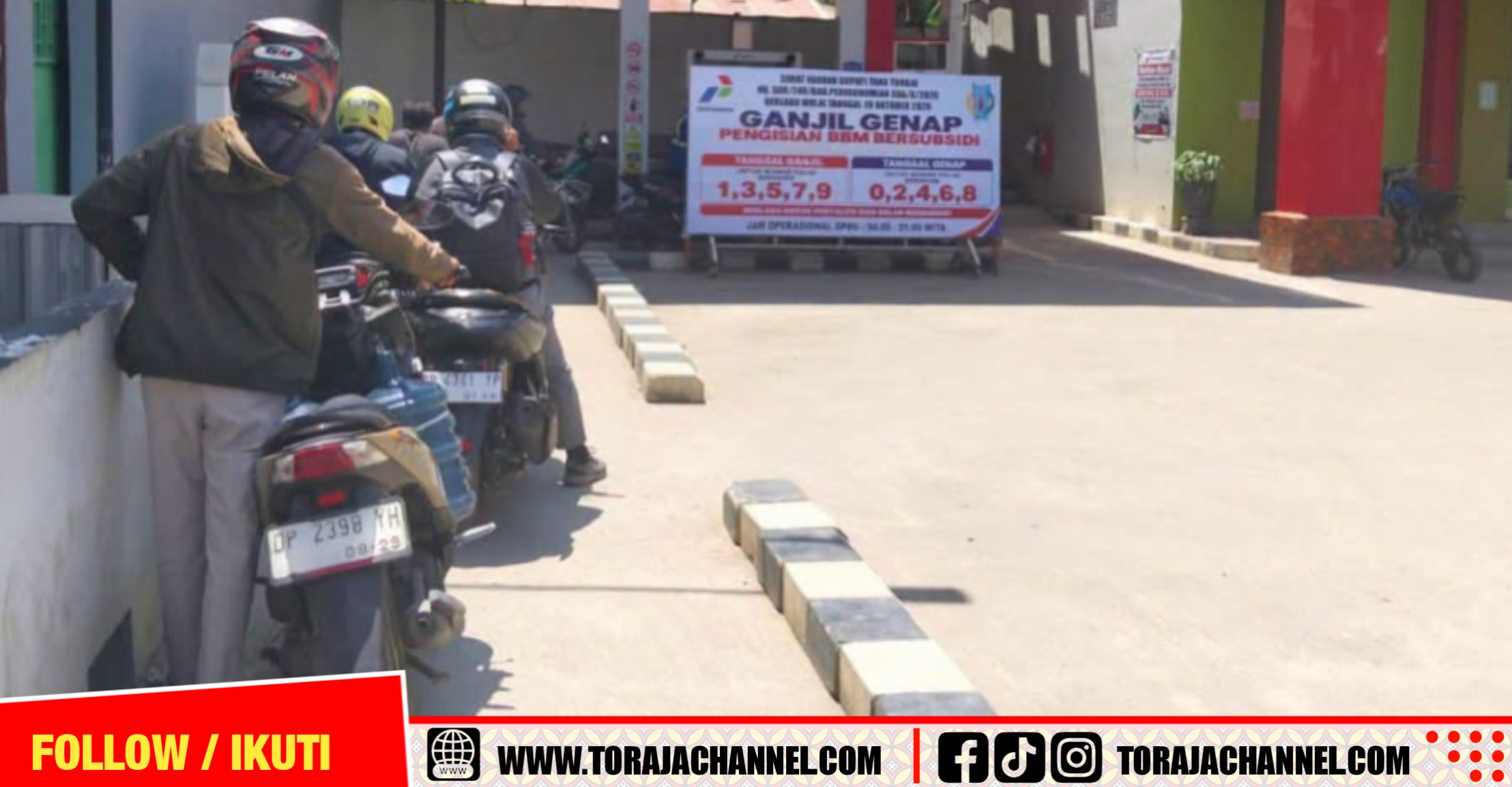 Pemkab Tana Toraja dan Polres Pantau 4 SPBU di Hari Pertama Ganjil-Genap BBM Bersubsidi