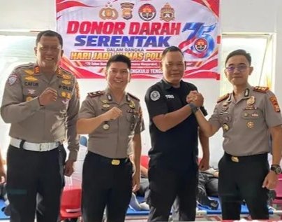 Polres Bengkulu Tengah Gelar Donor Darah Peringati Hari Jadi Humas Polri ke-75, Libatkan Personel dan PMI Kota Bengkulu