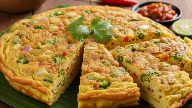 Telur Dadar Tahu Tebal, Lauk Hemat untuk Sarapan
