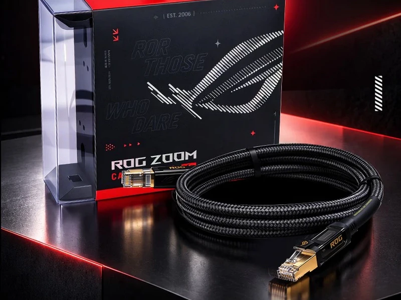 ASUS Rilis Kabel Ethernet ROG Zoom, Dukung Bandwidth 40 Gbps
