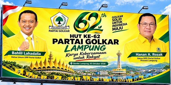 HUT ke-62 Golkar, 500 Kader di Bandar Lampung Ziarah ke Makam Pahlawan Serentak di 15 Kabupaten/Kota