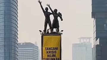 Greenpeace Indonesia Aksi di Bundaran HI, Pencarian Google Melonjak 5.000%
