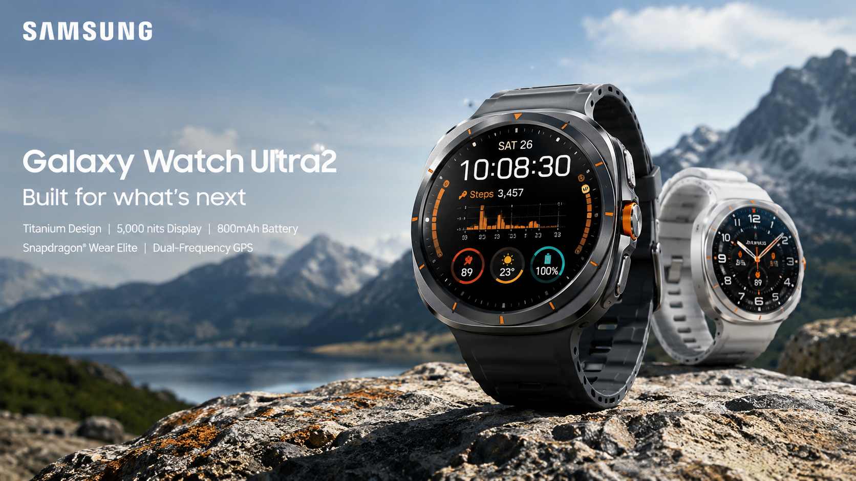 Galaxy Watch Ultra2 Resmi di Indonesia, Baterai 800mAh dan Layar 5.000 Nit