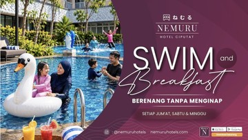 Nemuru Hotel Ciputat Tawarkan Swim & Breakfast Rp 75.000 per Orang