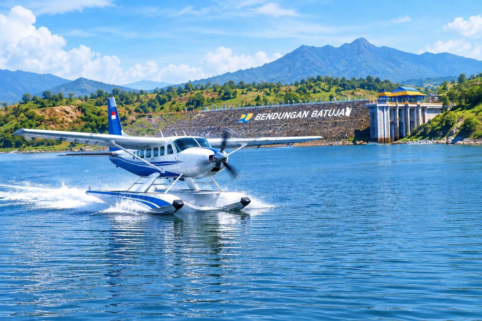Empat Seaplane Direncanakan Mendarat Perdana di Bendungan Batujai pada HUT NTB ke-68