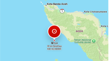 Gempa Magnitudo 5,1 Guncang Meulaboh Aceh Barat Malam Hari, Warga Samatiga hingga Johan Pahlawan Merasakan Getaran