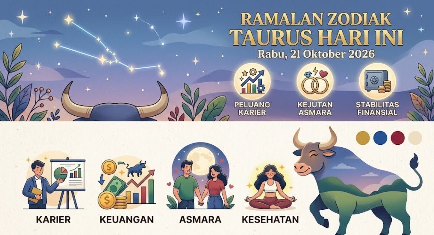 Ramalan Zodiak Taurus, 21 Oktober 2026