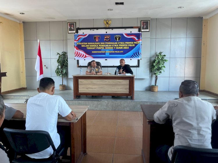 Subbidwabprof Bidpropam Polda NTT Bekali Personel Polres Manggarai soal Sanksi Pelanggaran Kode Etik, dari Demosi hingga PTDH