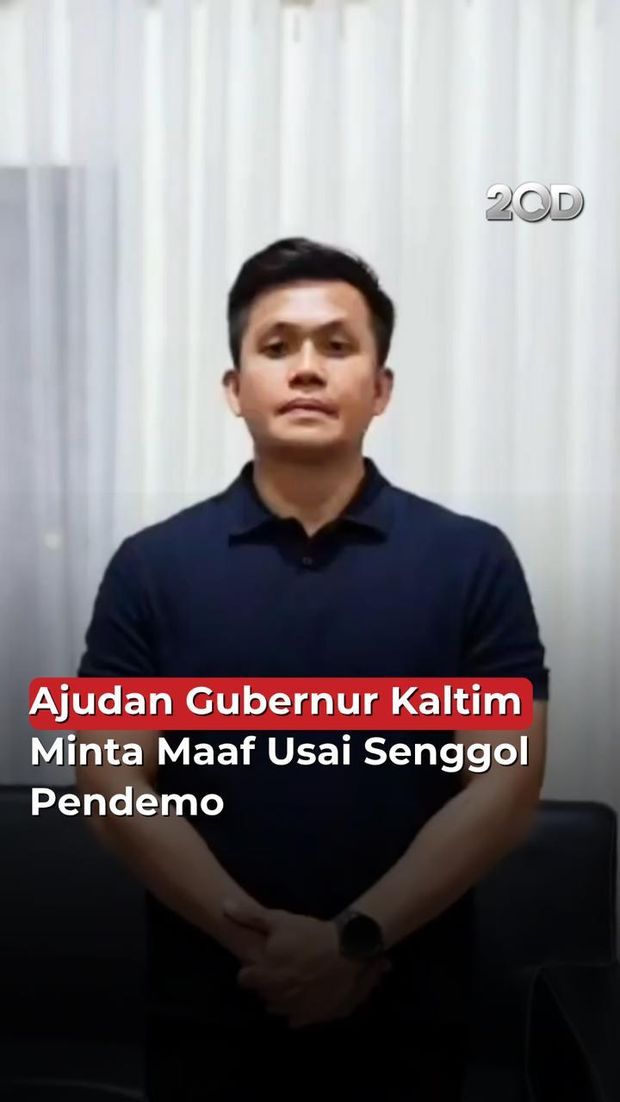 Ajudan Gubernur Kaltim Minta Maaf Usai Senggol Mahasiswa GMNI Samarinda saat Demo di Kantor Gubernur