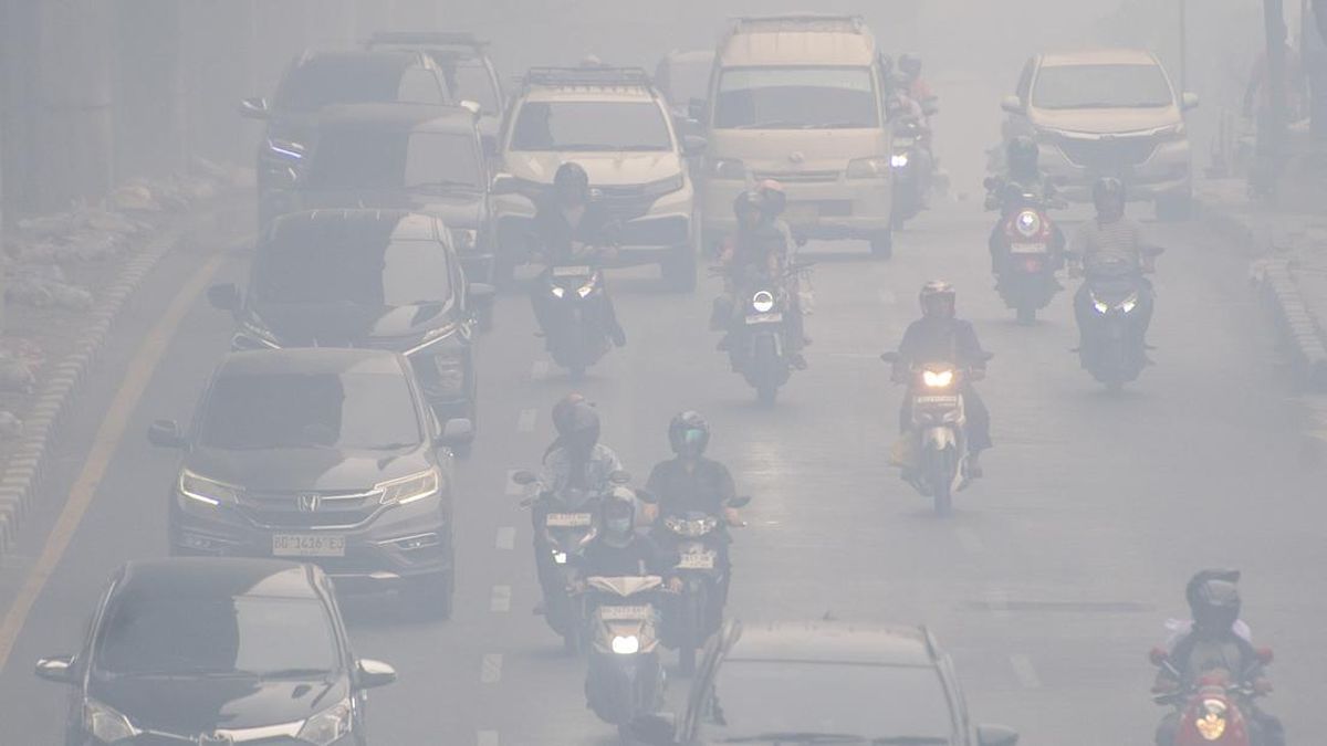 Kabut Asap Karhutla Selimuti Palembang Sejak Pagi, Warga Keluhkan Mata Perih dan Jarak Pandang Terbatas