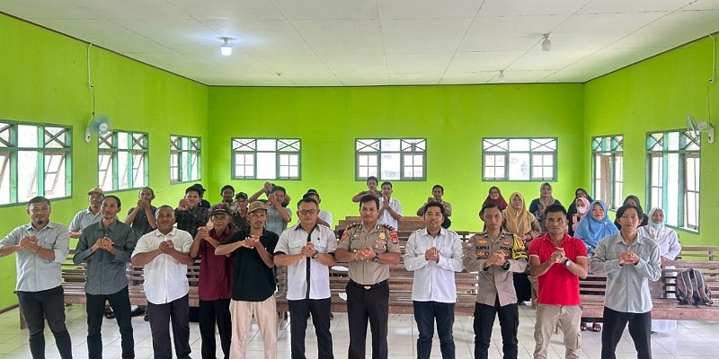 Polsek Tanjung Palas Utara Sambangi Warga Desa Karang Agung, Kapolsek Ajak Warga Aktif Jaga Kamtibmas