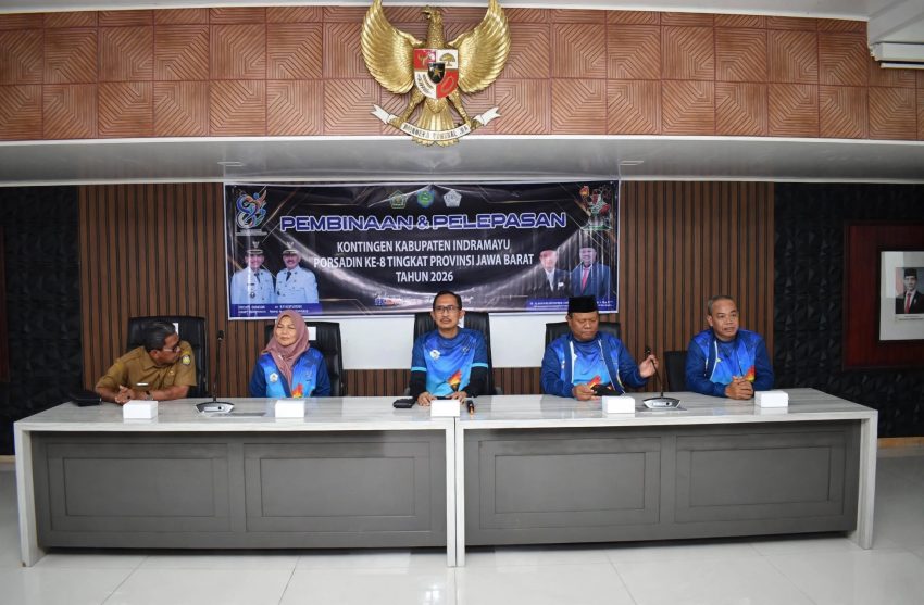 Pemkab Indramayu Lepas 150 Kontingen PORSADIN VIII Jabar, Targetkan Medali di Cianjur 23–25 Oktober 2026