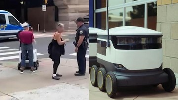 Robot Kurir Uber Dihadang Warga Philadelphia, Protes Penggantian Pekerjaan Manusia
