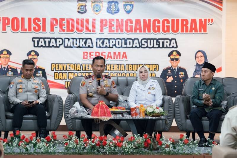 Polda Sultra Pertemukan Pencari Kerja dengan 10.091 Personel Satpam Lewat Program Poliran