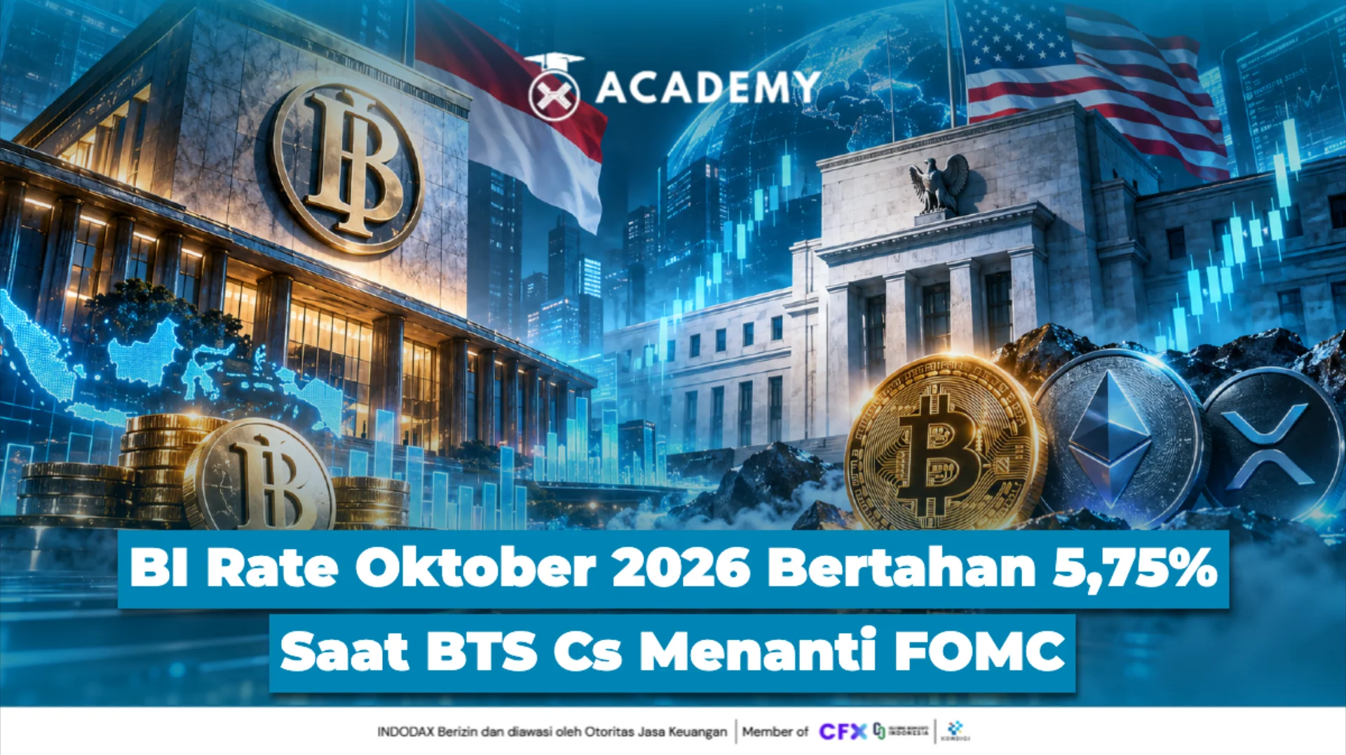 BI Rate Oktober 2026 Bertahan 5,75%, Rupiah Melemah ke Rp17.985 per Dolar