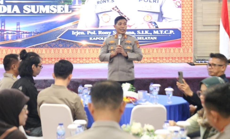 Kapolda Sumsel Rony Samtana Ajak Pemred dan Jurnalis Palembang Perkuat Informasi Kamtibmas