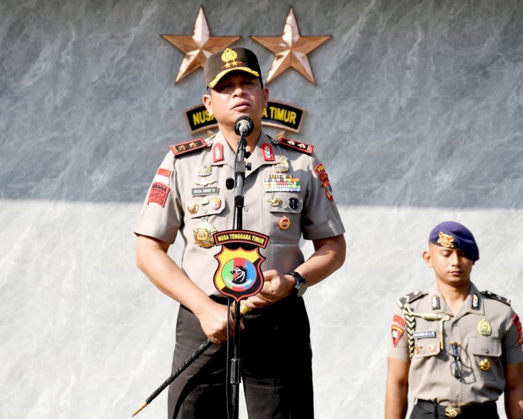 Kapolda NTT Irjen Reza Arief Dewanto Pimpin Apel Pagi Perdana, Minta Personel Ukir Prestasi dan Layani Warga Secara Humanis