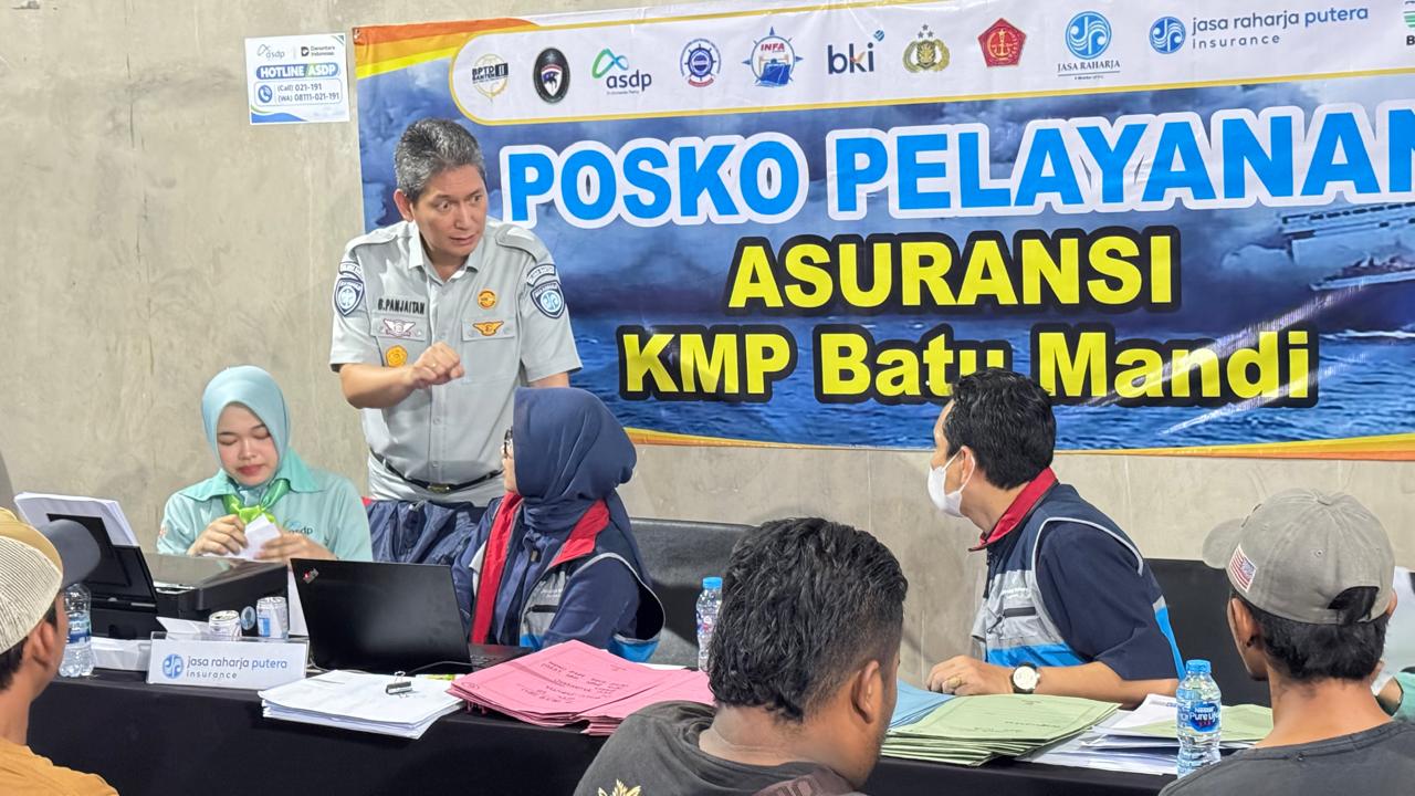 Jasa Raharja Banten Buka Posko Asuransi di Pelabuhan Merak untuk Penumpang KMP Batumandi yang Terdampak Kebakaran