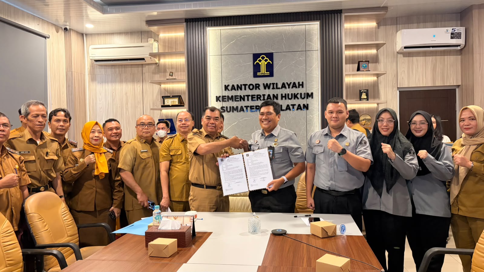 Kemenkum Sumsel Harmonisasi 3 Raperbup Ogan Ilir, dari Mitigasi Bencana 2026–2030 hingga Desa Nontunai