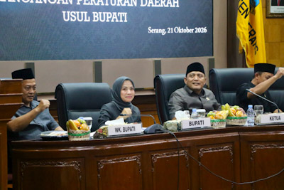 DPRD Kabupaten Serang Bahas Dua Raperda Usul Bupati, RTRW Jadi Sorotan untuk Permudah Investasi