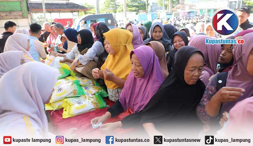 Pemkab Lampung Barat Gelar Pangan Murah di Liwa, Beras SPHP 5 Kg Dijual Rp57.000