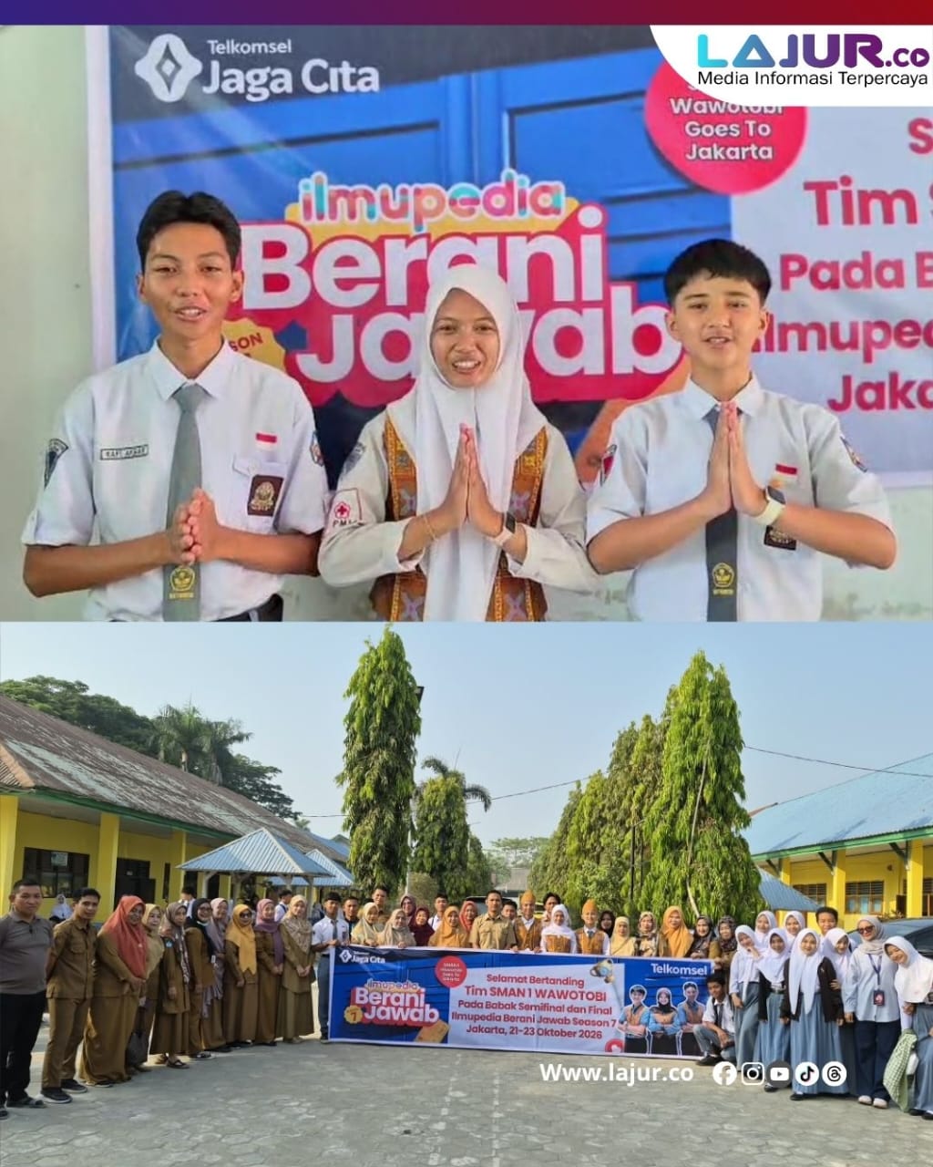 Tiga Pelajar SMAN 1 Wawatobi Konawe Tembus 12 Besar Nasional Ilmupedia Berani Jawab, Wakili Regional Sulawesi ke Jakarta