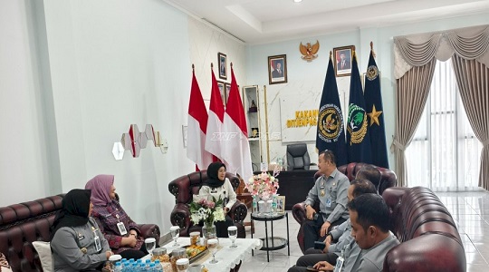 Kakanwil Ditjenpas Babel Ade Agustina Sambut Kunjungan Pamitan Kakanwil Kemenkum Johan Manurung