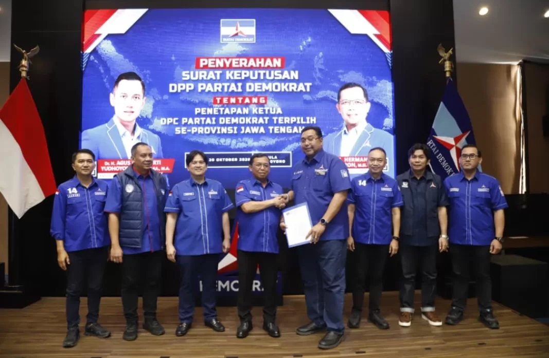 Ketua DPC Demokrat Pati Joni Kurnianto Kembali Dikukuhkan, Siapkan Mesin Partai Hadapi Pemilu 2029