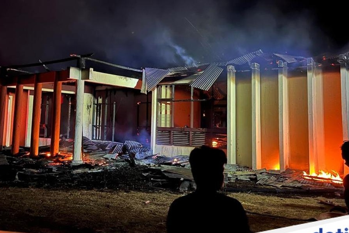 PN Suwawa di Bone Bolango Ludes Terbakar, Ruang Sidang Paling Parah, Penyebab Masih Diselidiki
