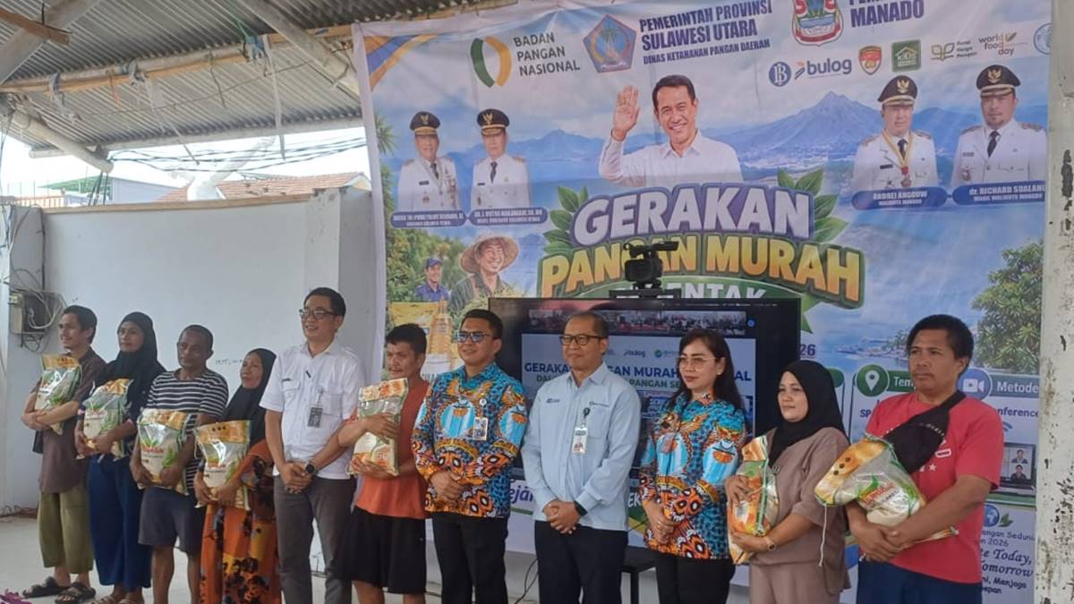 Pemprov Sulut Gelar Gerakan Pangan Murah Serentak di Lapangan Tikala Manado, Salurkan 5,32 Ton Beras ke Kepulauan