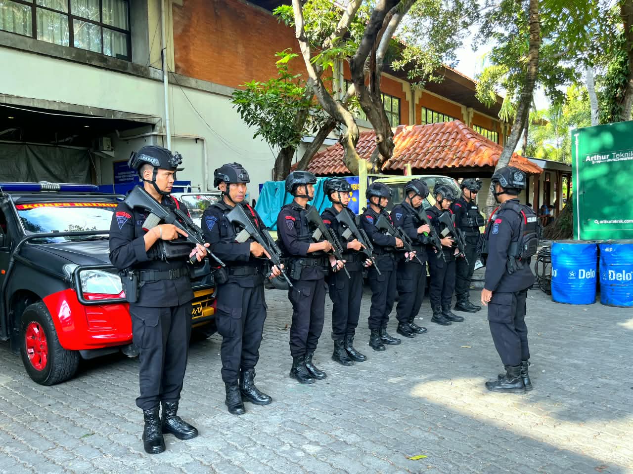 Polda Bali Siagakan 12 Personel Unit Escape Brimob Amankan Delegasi ICANN87 di Nusa Dua