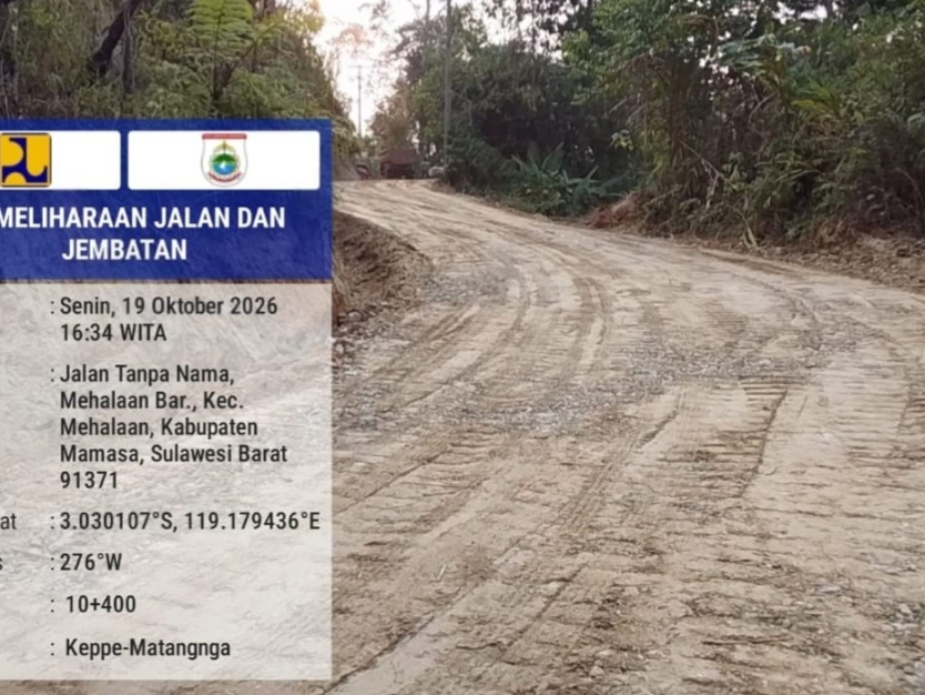 PUPR Sulbar Siapkan Penanganan Jalan 12 Km Penghubung Mamasa-Polman, Perkuat Akses Hasil Pertanian
