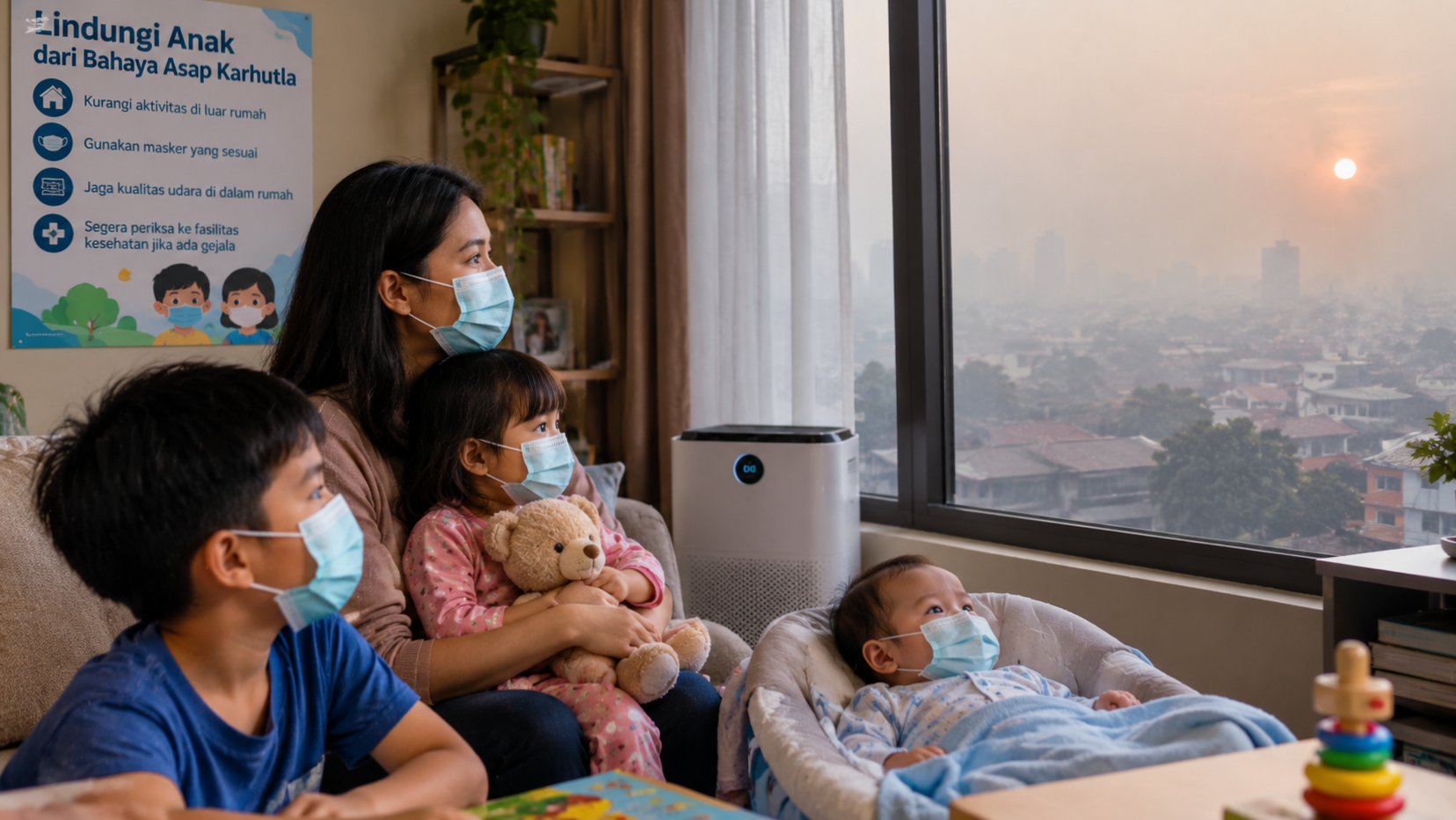 Kabut Asap Karhutla dan Kesehatan Anak: Panduan Lindungi Si Kecil