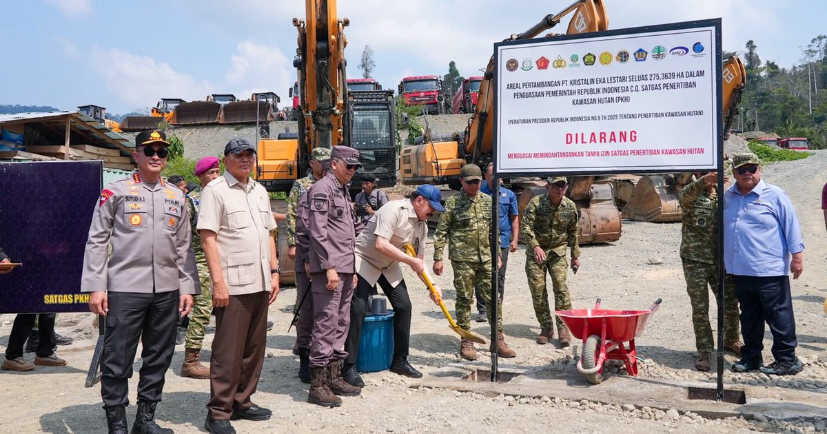 Tambang Emas Ilegal 275 Hektare di Nabire Disita, Antam Ditunjuk Kelola