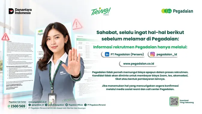 Pegadaian Ungkap Modus Penipuan Lowongan Kerja Fiktif, Ini Ciri-cirinya