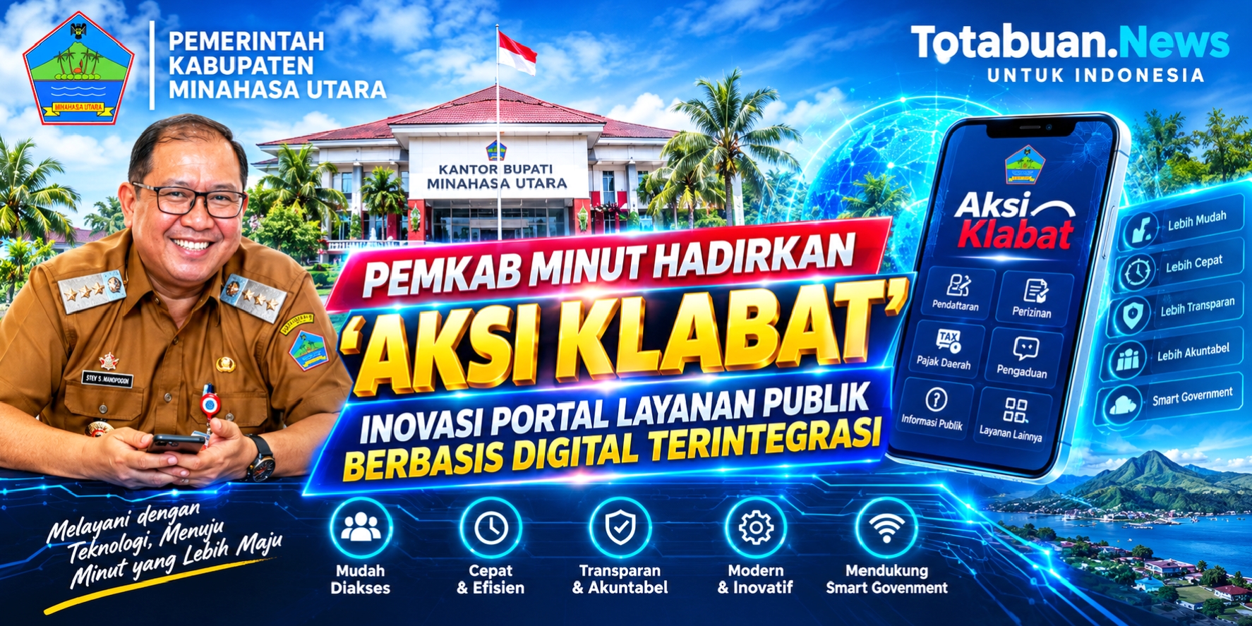 Pemkab Minut Luncurkan Portal "Aksi Klabat", Integrasi Data 7 OPD Ditargetkan Tuntas Akhir 2026