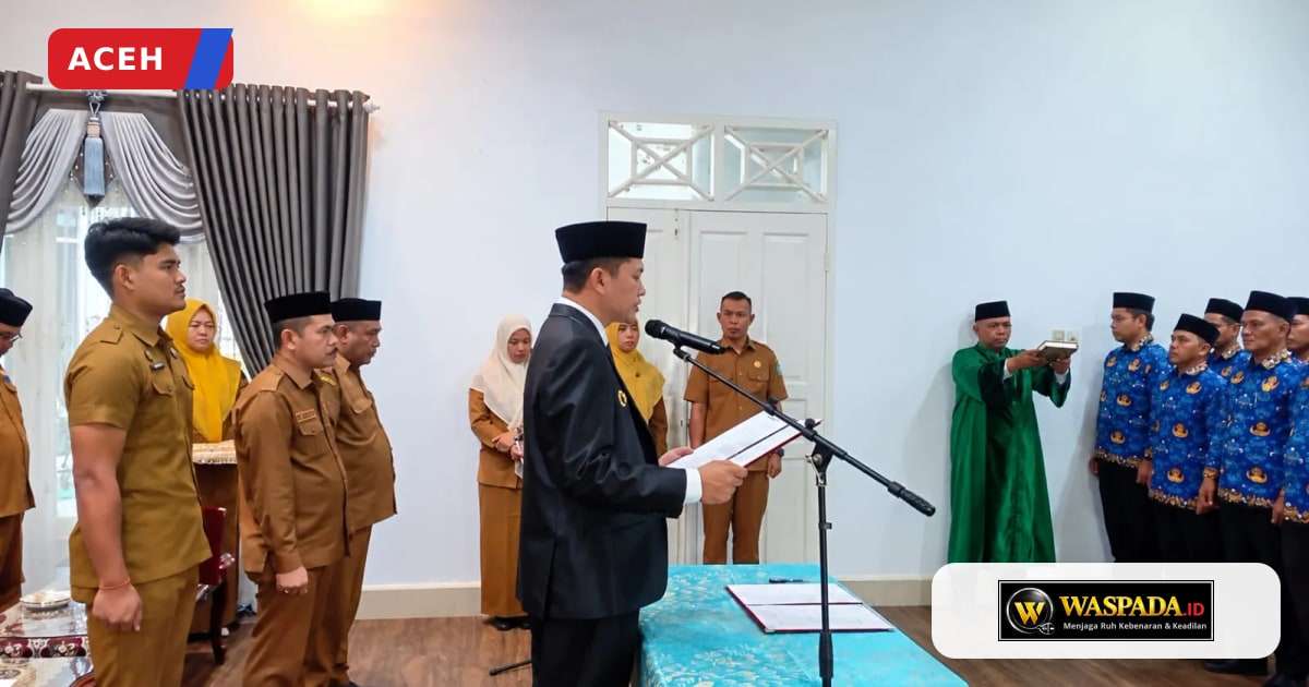 Bupati Aceh Selatan Mirwan Lantik 38 Kepala Sekolah Baru, 17 Kepsek Lama Kembali Jadi Guru
