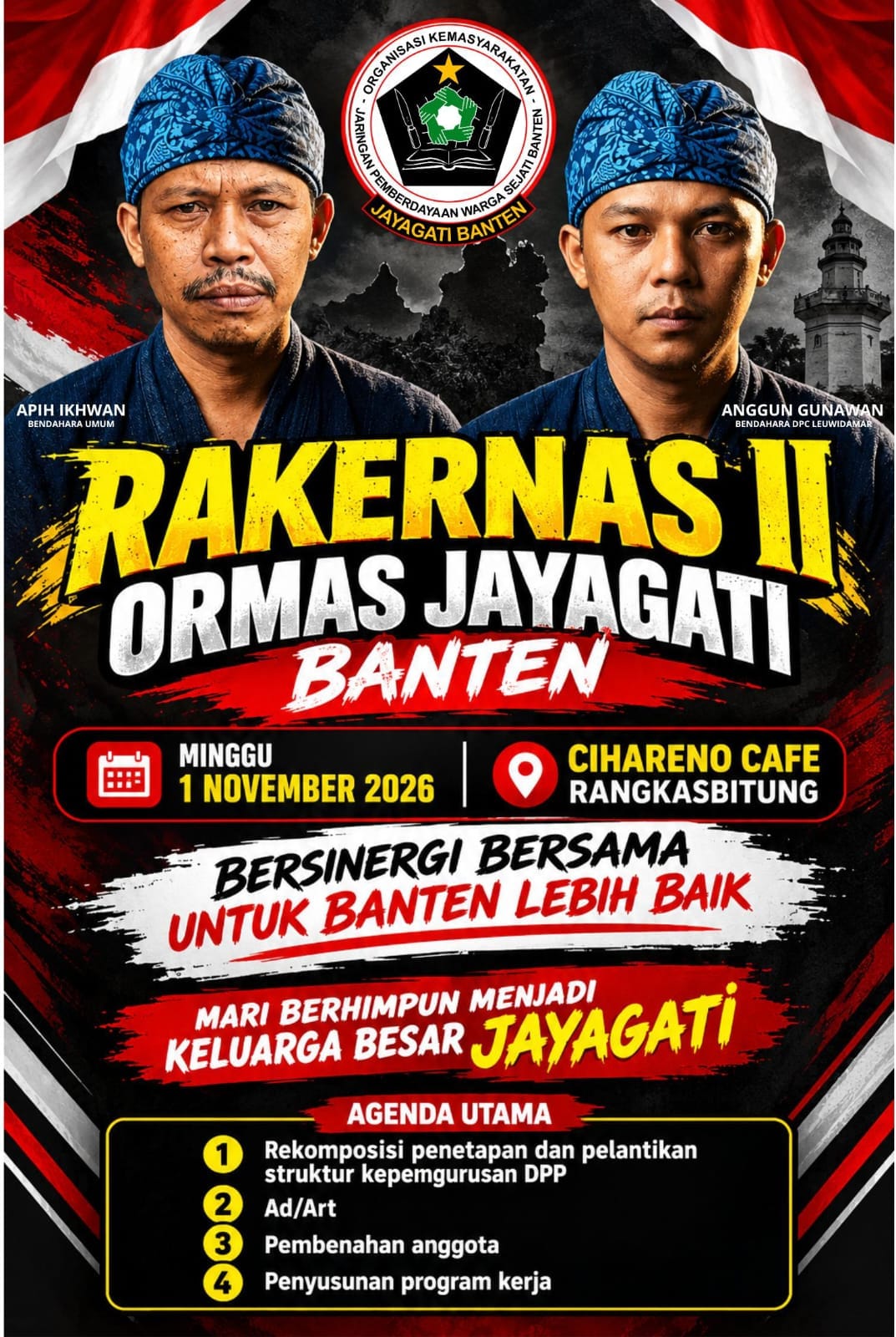 Jayagati Banten Gelar Rakernas II di Rangkasbitung 1 November 2026, Bahas 4 Agenda Organisasi