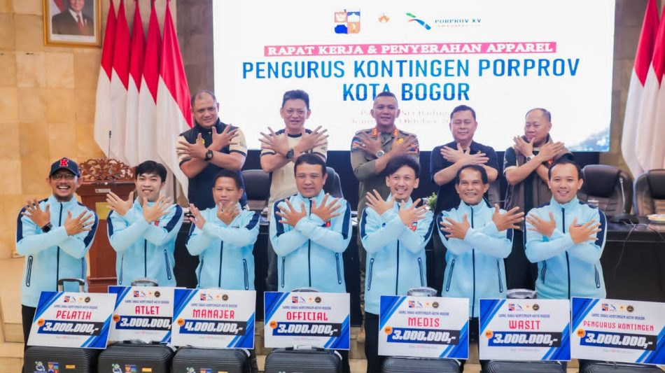 Kota Bogor Matangkan Kontingen Porprov XV Jabar, Target 100 Medali Emas dan 1.100 Koper Perlengkapan Atlet