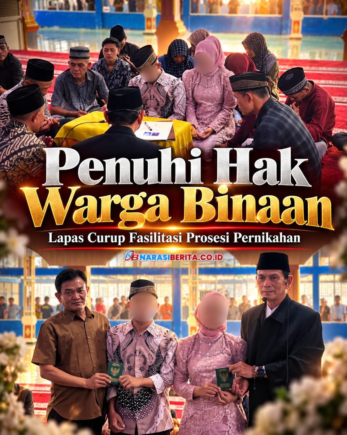 Lapas Curup Fasilitasi Pernikahan Warga Binaan, Kalapas Sebut Bagian dari Pemenuhan Hak