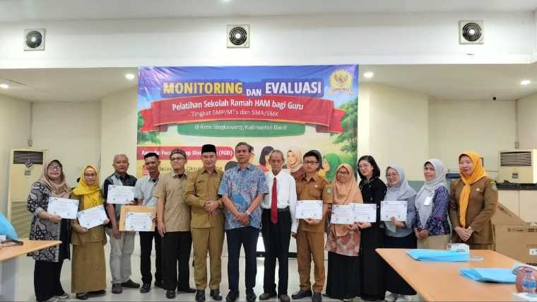 Komnas HAM dan Disdikbud Singkawang Evaluasi Program Sekolah Ramah HAM di 3 Daerah Kalbar